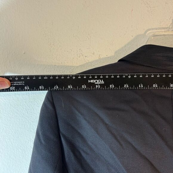 LOUIS FERAUD LADIES BLAZER BLACK LARGE CAPSULE MINIMALIST CAREER JACKET LAYER - Picture 7 of 10